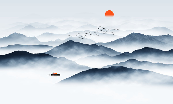 新中式禪意山水