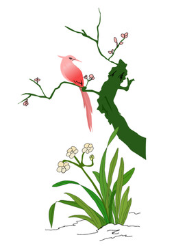 中式花鳥畫