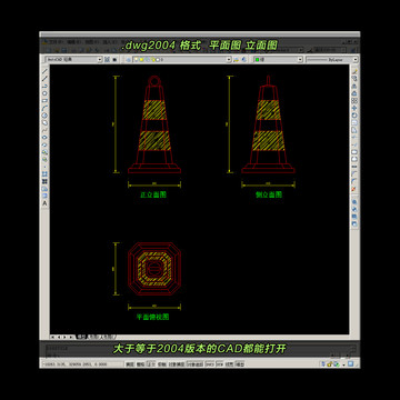 路障CAD平面图立面图