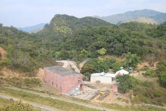 阳春市合水镇沙表水库景色