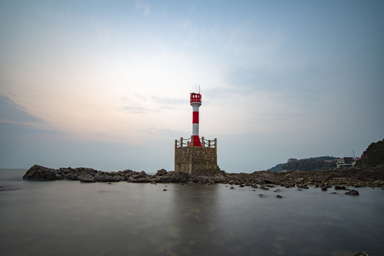 广西北海涠洲岛的灯塔