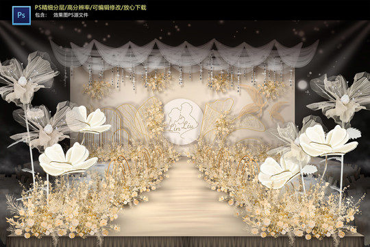 香檳色儀式區(qū)