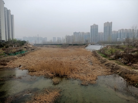 污水河流