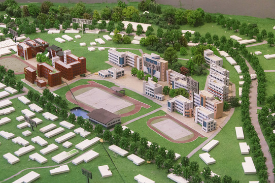 南安国光中学建筑模型