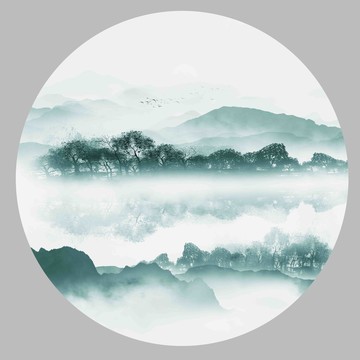 水墨山水畫