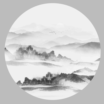 新中式山水畫