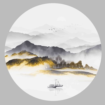 新中式山水画