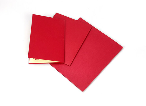 红色的贺卡红色的册子