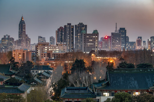 南京市中心夜景