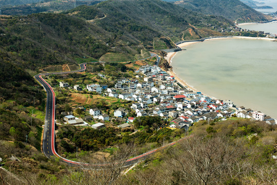 海岛风光渔村