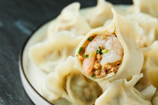 饺子特写