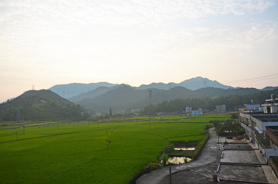 农村早晨