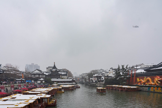 秦淮雪景