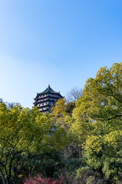 浙江杭州钱塘江大桥六和塔