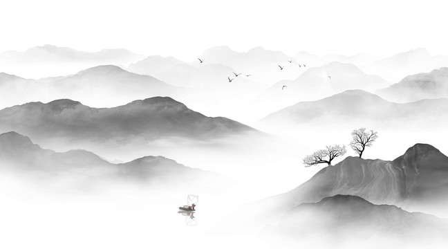 水墨山水畫