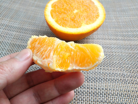 甜橙果肉图