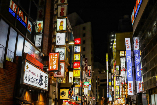 日本新宿夜景