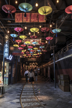 老上海夜市街景