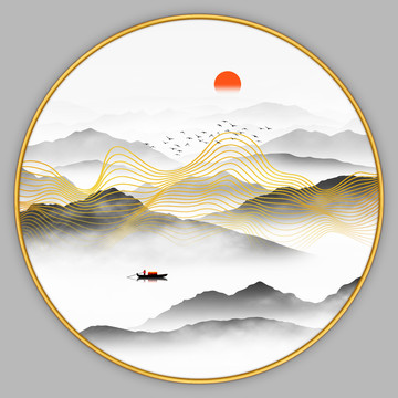 抽象山水畫
