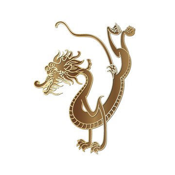 矢量傳統(tǒng)中式龍紋裝飾古典紋樣