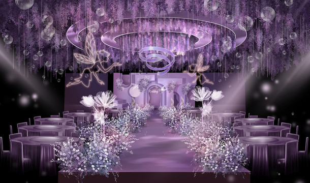 紫色梦幻婚礼