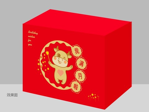 牛年卡通禮盒