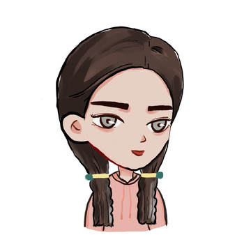 頭像女孩可愛卡通