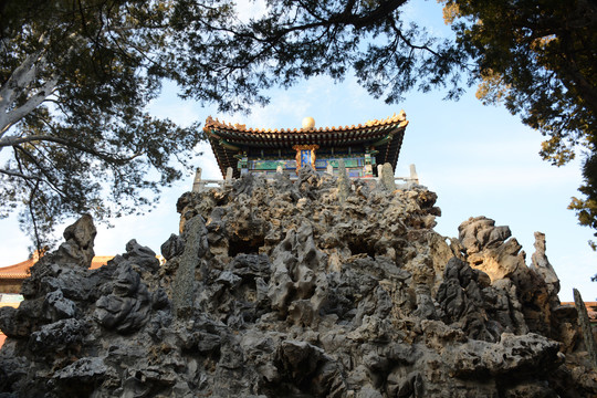 故宫御花园假山