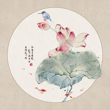 水墨蓮花