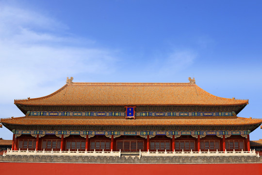 北京故宫午门屋顶