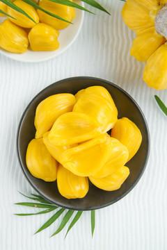 黄心菠萝蜜果肉背景