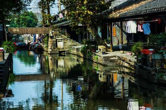 安昌古镇河道民居