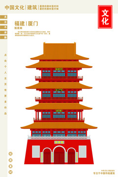 中國(guó)廈門(mén)梵天寺魁星閣