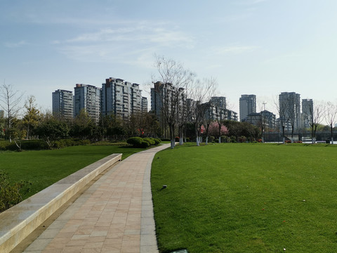 城市绿地健康步道