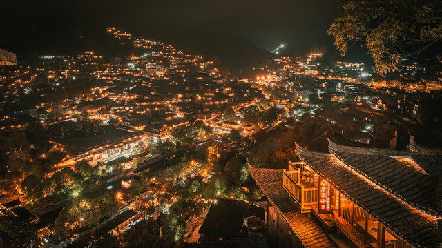 千户苗寨夜景