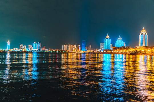 青岛的夜景