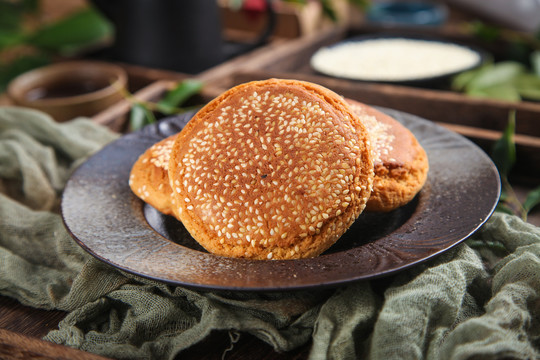 芝麻酥饼