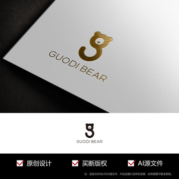 哥迪熊G字标志logo