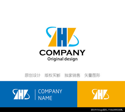HN字母logo设计