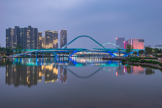 蕉门公园夜景