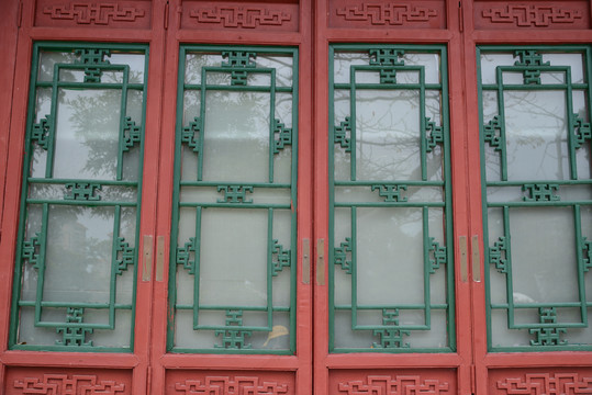 中式古老的窗户