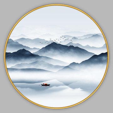 新中式山水畫