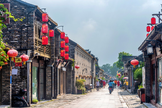 中国江苏扬州东关街街景