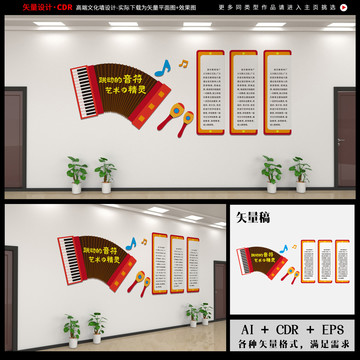 音樂培訓(xùn)室文化墻