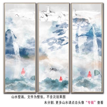 意境仙鶴裝飾畫
