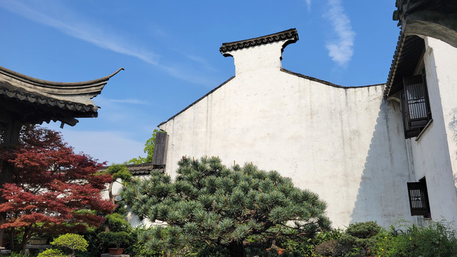江南园林古建筑墙