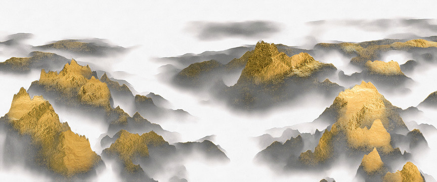 抽象山水