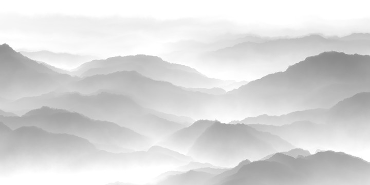 中國風水墨山水背景