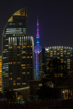 上海陆家嘴夜景