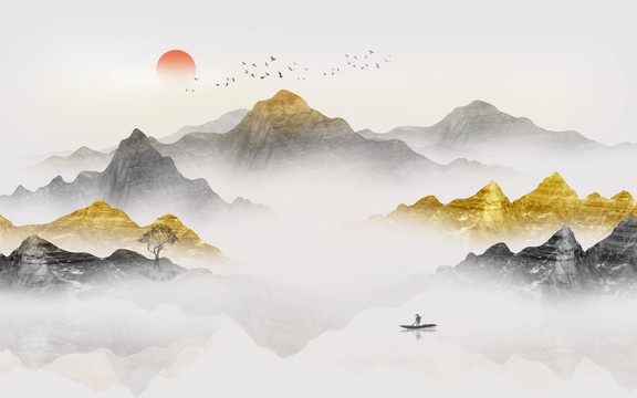 水墨山水畫